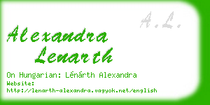 alexandra lenarth business card
