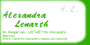 alexandra lenarth business card